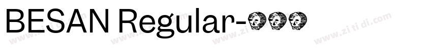 BESAN Regular字体转换